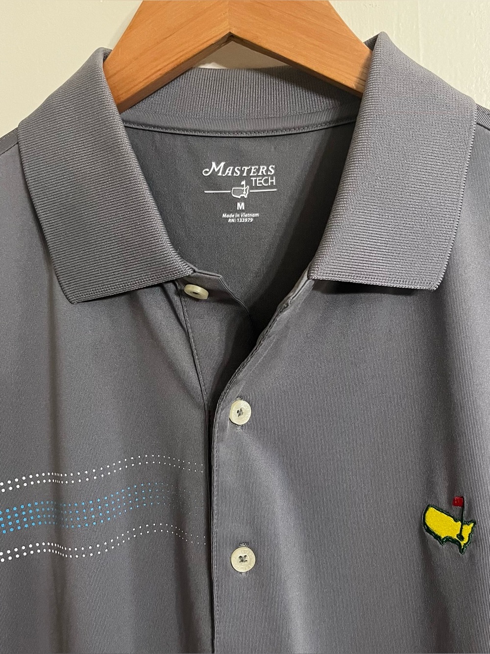 Masters tech golf polo shirt men’s M